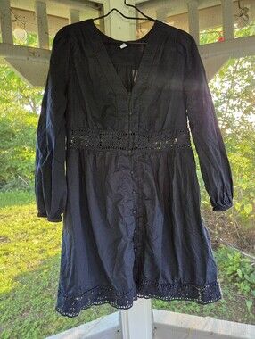Old Navy Cut Out Button Up Dress